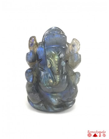Labradorite Ganesha Statue