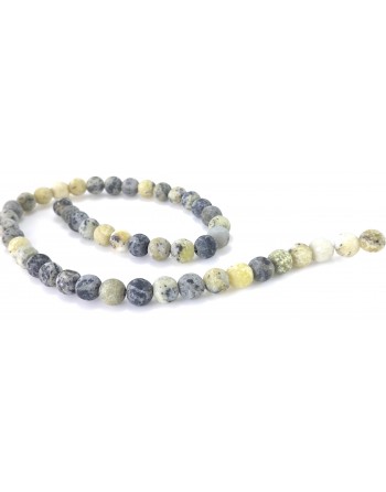 Matte Finish Serpentine String 8mm, Serpentine Beads 8mm AAA